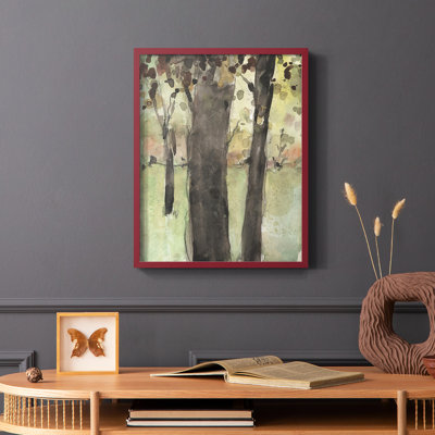 Under the Tree Confetti II Framed Print - Solid Wood