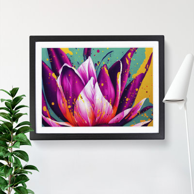 XH1022-9239X Tulip Flower Splash Vol.2 Abstract - Single Picture Frame Print