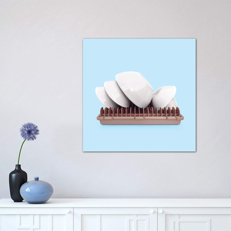 Sydney Plates by Paul Fuentes - Print on Canvas, No Framed, 45.72 cm H x 45.72 cm W x 1.91 cm D