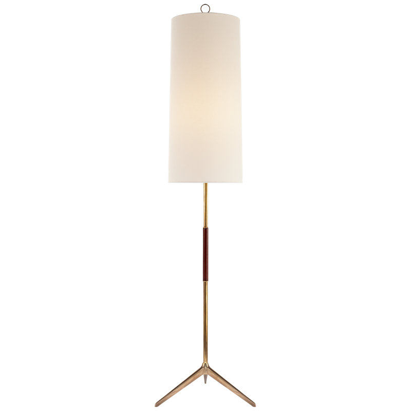 AERIN Frankfort Floor Lamp, Hand-Rubbed Antique Brass