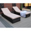 Tyndale 195 cm Long Reclining Single Chaise with Cushions and with Table-353590904-353590905