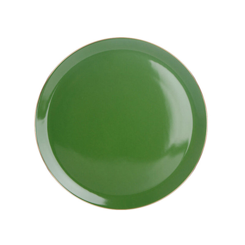 Morocco Flat Plate, Green, 32 Cm, Green