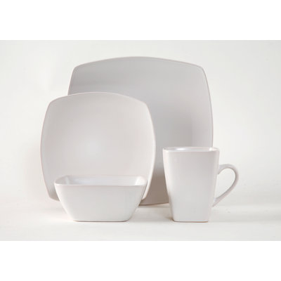Perrone Piece Porcelain China Dinnerware Set - Service for 4