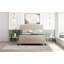 Grand lit plateforme tapissier capitonné-996810434
