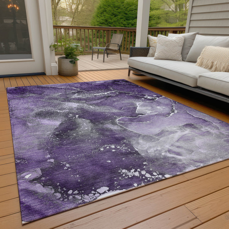 Tapis intérieur / extérieur Kianalee , Rectangulaire 8 pi x 10 pi