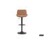Bueche Swivel Upholstered Adjustable Height Counter Stool with Metal Frame-900145414