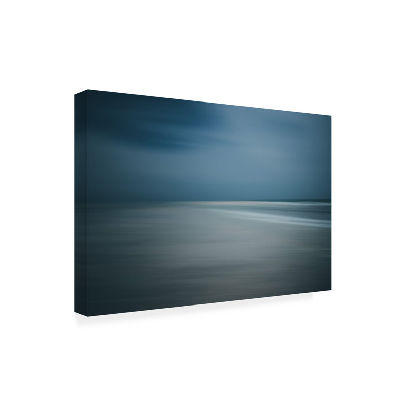 Impression sur paysage marin sur toile par Renate Wasinger, H 30 po x l 47 po x P 2 po