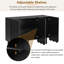 ON-TREND Cream Style Minimalist Shoe Cabinet With 5 Solid Wood Legs