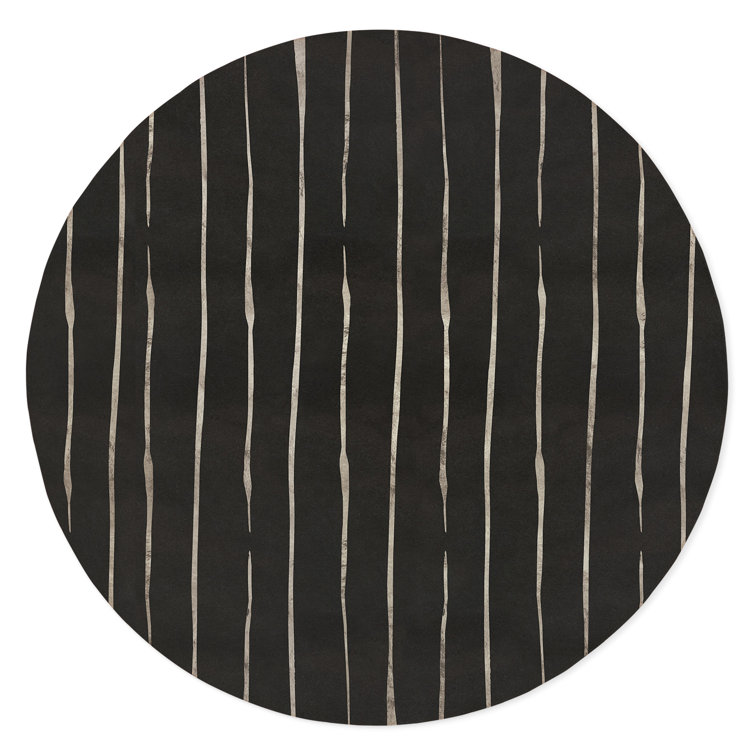 Corl Abstract Black Indoor / Outdoor Area Rug