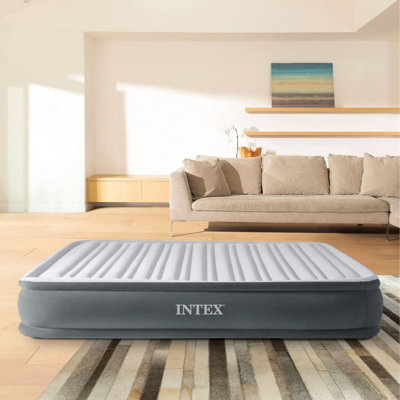 Intex Queen Comfort-Plush Airbed With Fiber-Tech