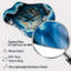 Geode Gems I - horloge murale asymétrique-106025454