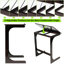 Table d'appoint en bambou avec plateau inclinable