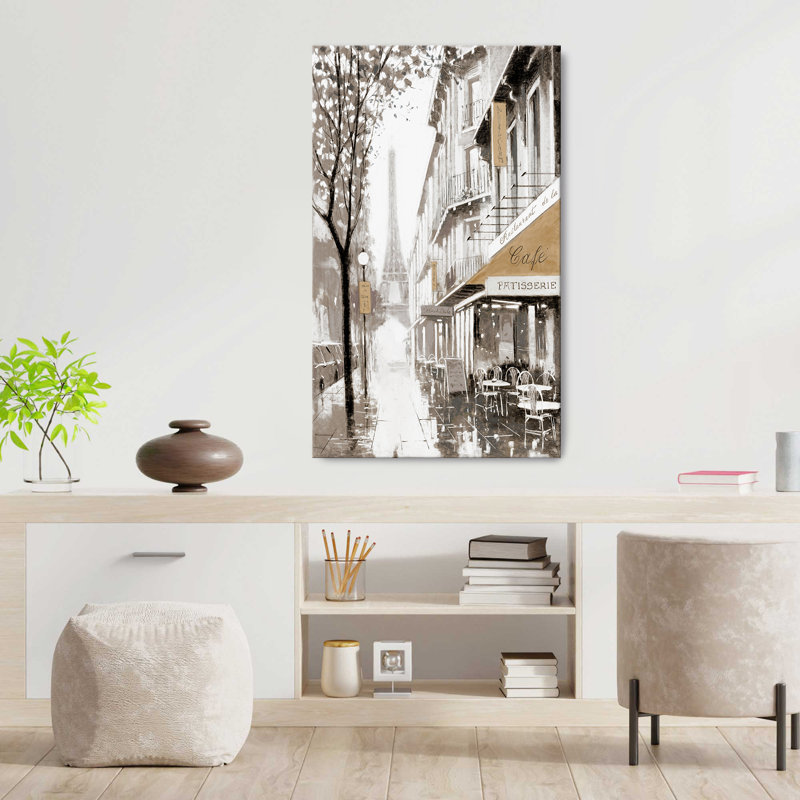 "Stroll Through Paris I" by Anthony E. Orme Print on Canvas, H 60 po x l 36 po x P 1,5 po