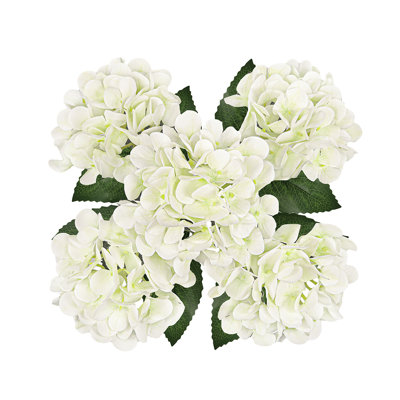 Natural Touch Artificial Hydrangea Flower Stem Bush Bouquet