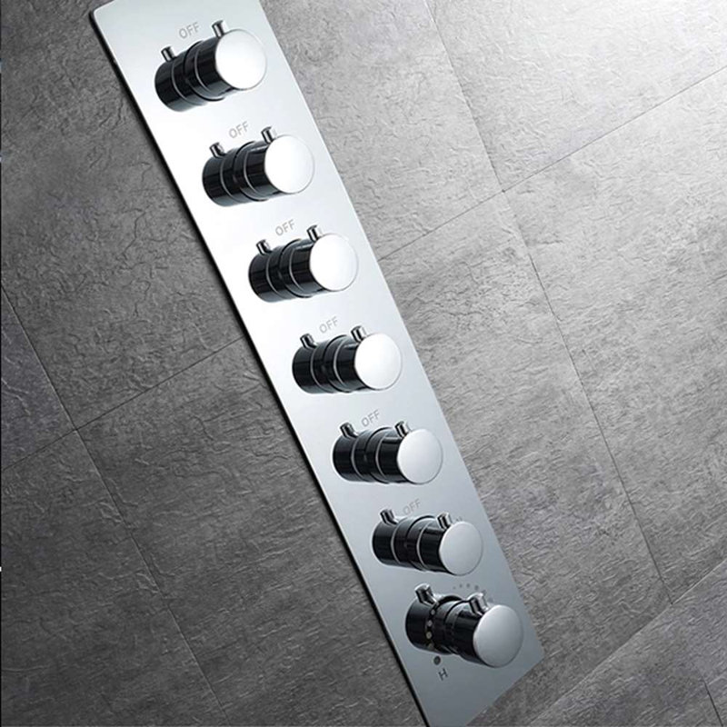 Système de douche thermostatique à DEL Brescia
