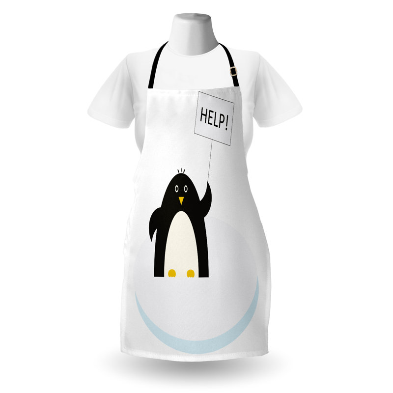 No Pattern Bib Apron