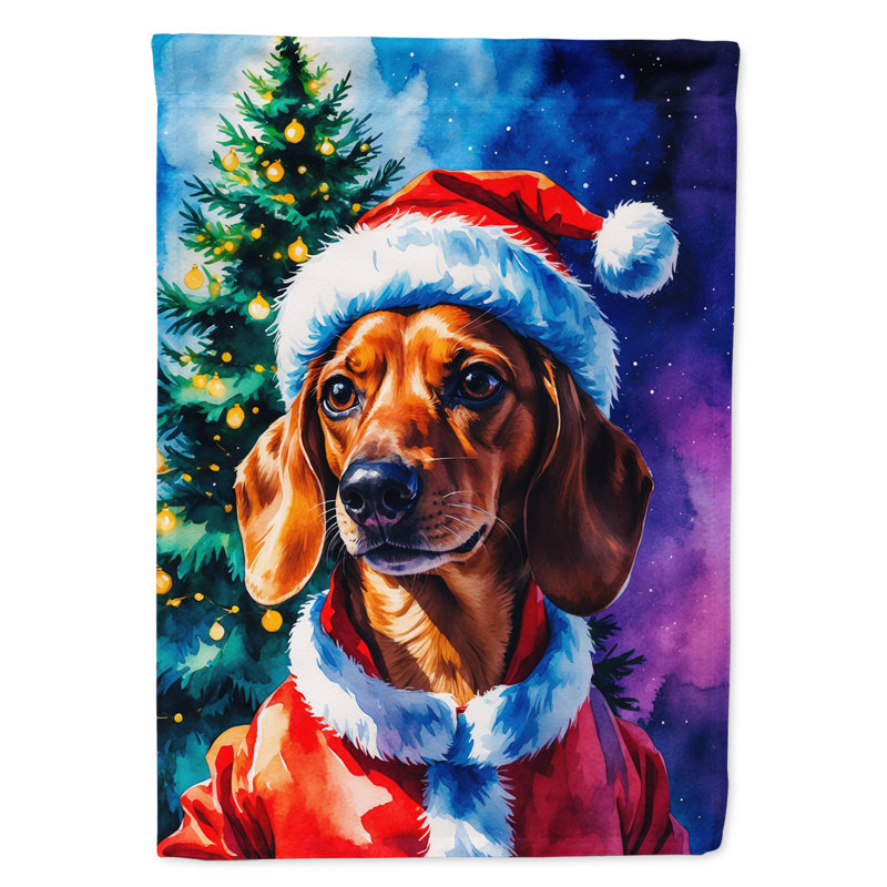 Drapeau de jardin Doberman Pinscher, Teckel roux