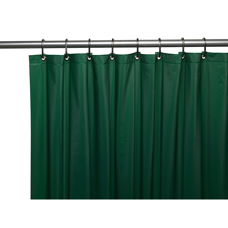 Turquoise PEVA Waterproof Shower Curtain Liner with Metal Grommets