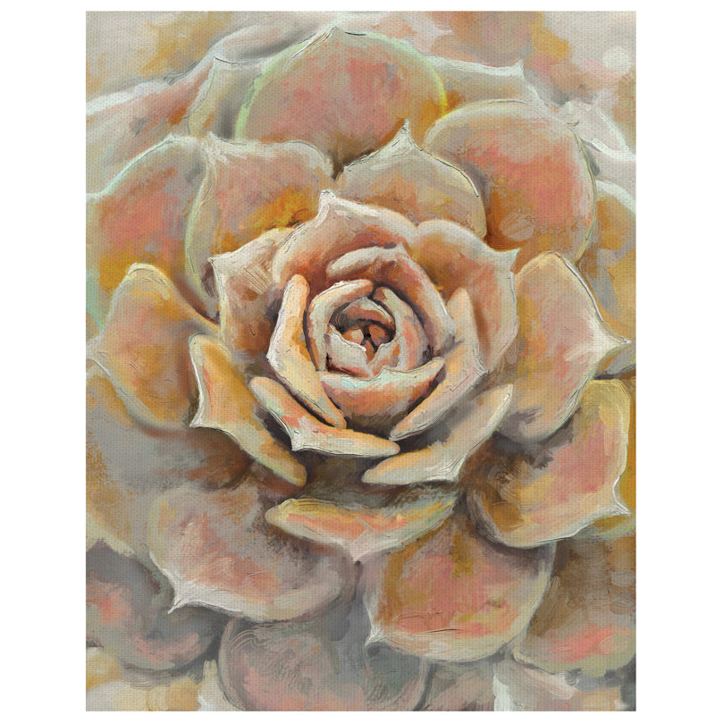 Reproduction d’art sur toile « desert bloom », H 22 po x l 28 po x P 1,5 po