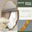 Set of 2 Modern Asymmetrical Wall Mirrors with Aluminum Alloy Frame, Decorative Irregular Hanging Mirrors for Bathroom, Bedroom, Living Room & Entryway-98127004-98127005