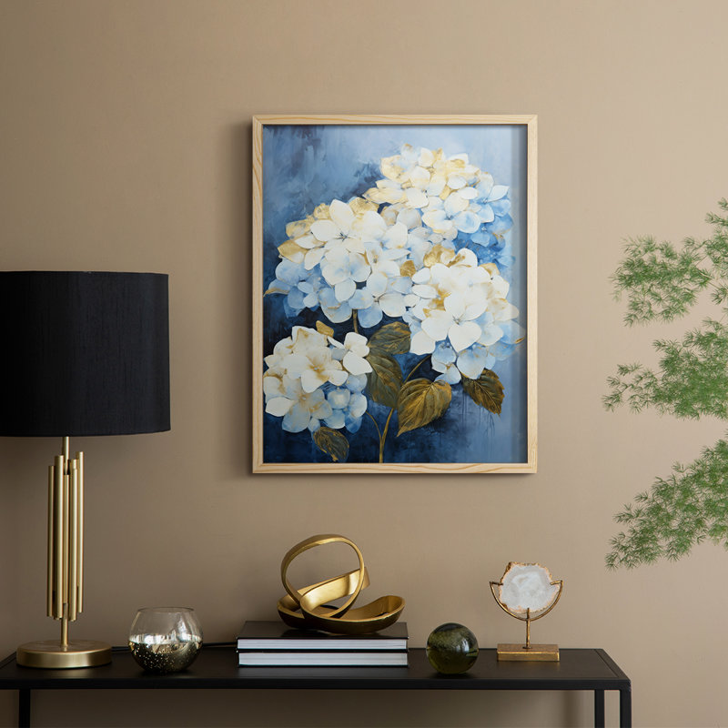Impression encadrée FLORAL Series Cxx - Bois massif, H 21 po x l 17 po