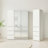 Marsden Slim Modular Wood Closet Cabinet With Mirror In White