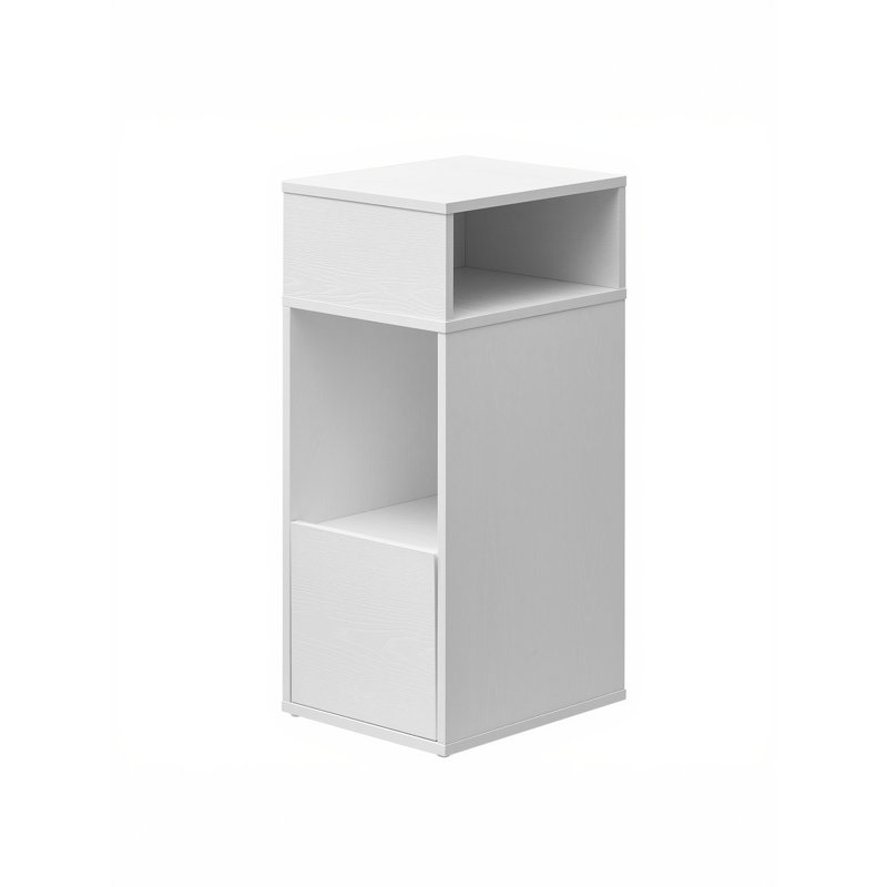 25cm W Manufactured Wood Bedside Table