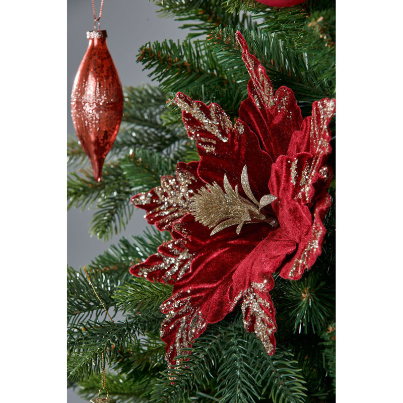 Fabric Poinsettia Arrangement