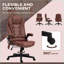 Chaise de bureau de massage avec vibration à 6 points, chaleur et Dossier inclinable - Fauteuil de direction à haut dossier avec accoudoirs rembourrés, télécommande | Rouge cramoisi | Microfibre-524948066