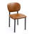 Set of 2 Beren Upholsterd Fabric Dining Chair with Iron Legs-1783507062