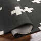 Cavan Geometric Handmade Tufted Wool Black Area Rug