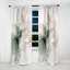 Vert et crème Essence Of Modernity I - Rideau abstrait occultant en marbre abstrait - 1 panneau-107824352