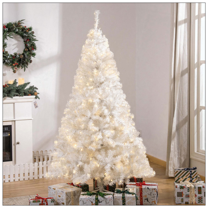 Sapin de Noël artificiel Douglas avec branches réalistes, 250 lumières DEL blanc chaud et 1000 pointes