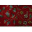 Tapis traditionnel rouge en laine à motif floral 3 x 5