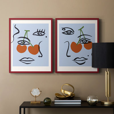 Cherry Baby I-Premium Framed Print -Ready to Hang - No Nails Required - No Nails Required