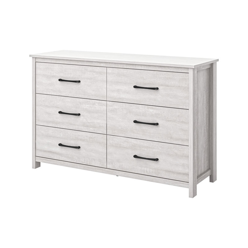 Commode 6 tiroirs Wilder, Chêne gris cendré