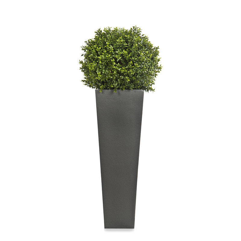 Vrtanes Geo Fiberglass Cachepot, 80cm H x 28 cm W x 17 cm D, Faux Lead