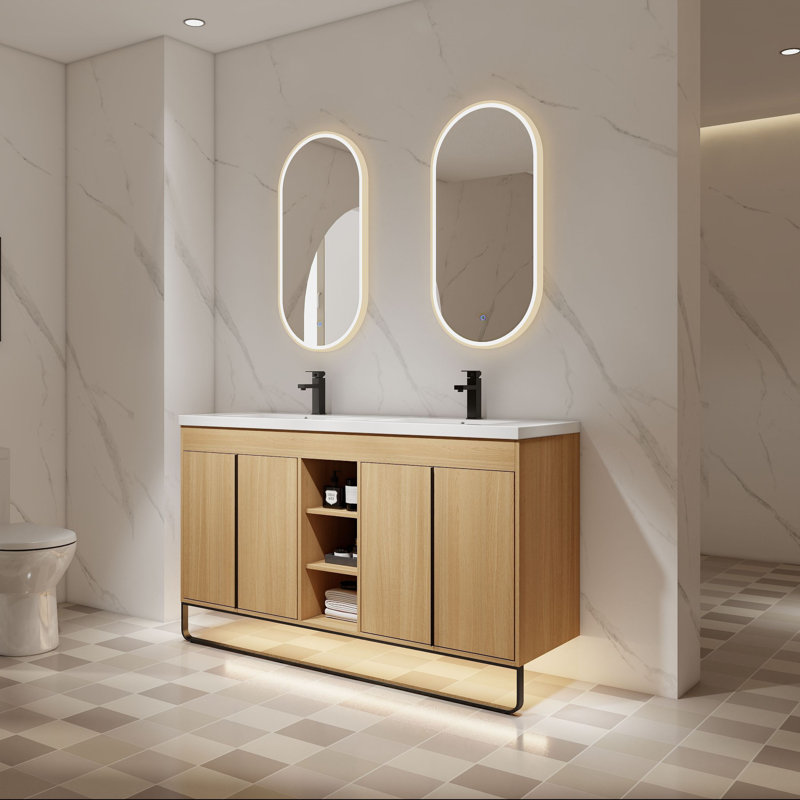 Meuble-lavabo simple 48 po avec comptoir en céramique, 38"
