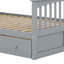 Lit superposé convertible en bois avec tiroirs simple et double-33848797
