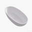 55" Solid Surface Soaking Bathtub
