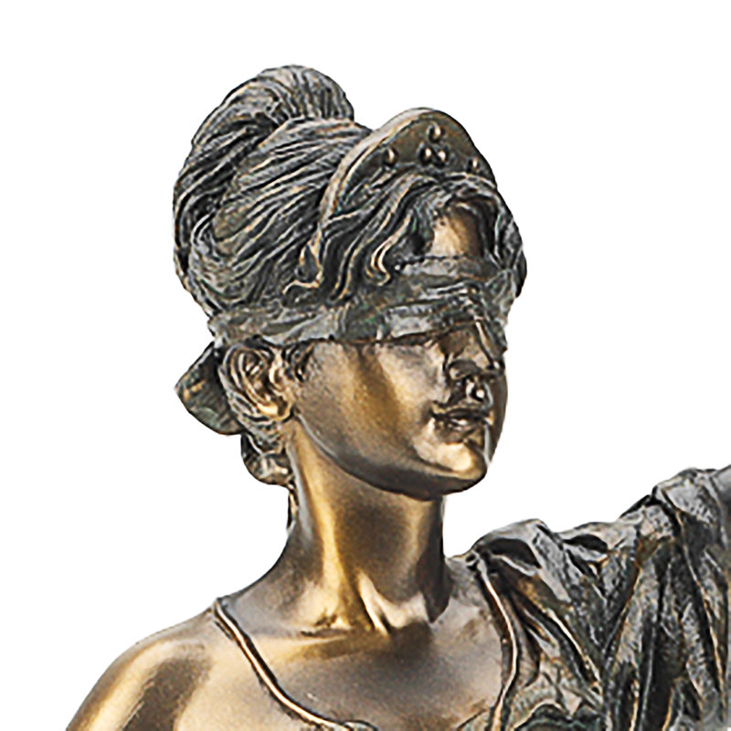 Goddess of Justice Themis Figurine, 16" H x 7" W x 7" D