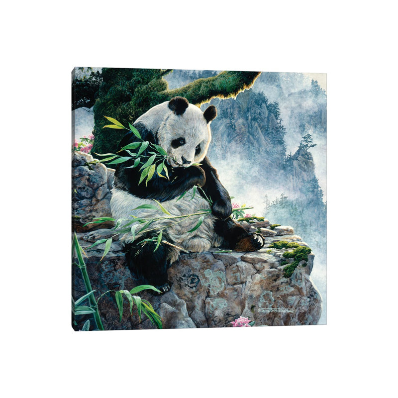 Panda I by Jan Martin Mcguire - Wrapped Canvas Gallery-Wrapped Canvas Giclée, 30.48 cm H x 30.48 cm W