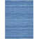 Anerinda Solid Hand Loomed Wool/Cotton Area Rug in Denim Blue