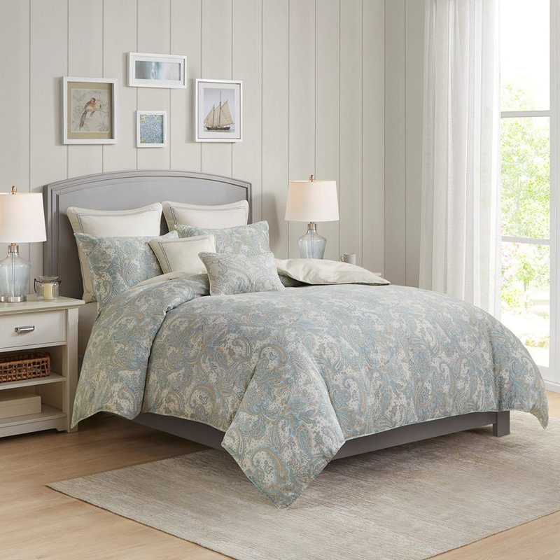 Literie Mishri, Housse de couette double / grand + 2 taies décora