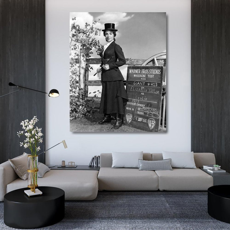 Art photographique sur toile tendue à Hollywood, H 44 po x l 36 po