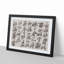 Calligraphy Script by Zheng Xie - Picture Frame Typography Print-55513773-55513774