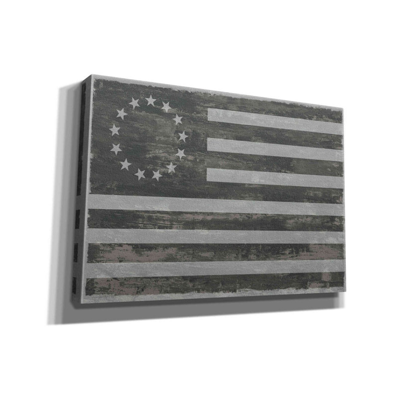 «Slate American Flag» par Sue Schlabach, estampe numérique sur toile, L 26 po x H 18 po