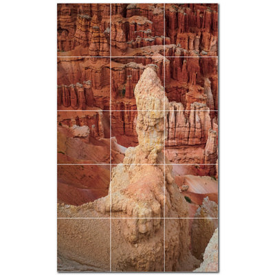 Murale en céramique satinée Canyon Photo 12 po x 12 po