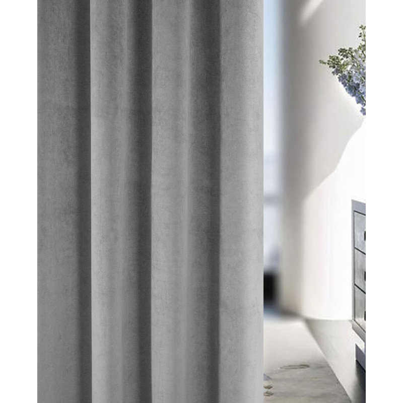 Ahnylah Blackout Curtain Pair, Grey, 168cm Width x 183cm Drop