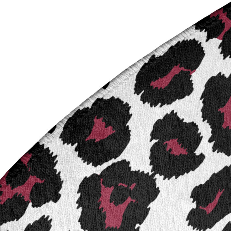 Animal Print Indoor Rug, Round 5'